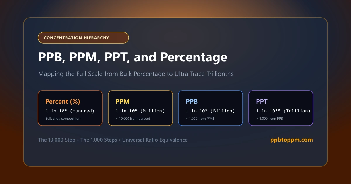What Is the Difference Between PPB, PPM, PPT, and Percentage Concentrations?